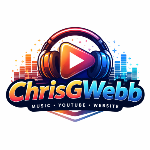 Colorful logo with headphones and play button